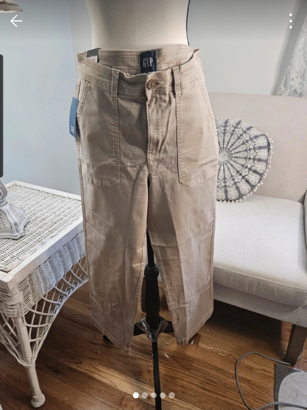 GAP Men's Workwear Carpenter Chinos in Light Tan
